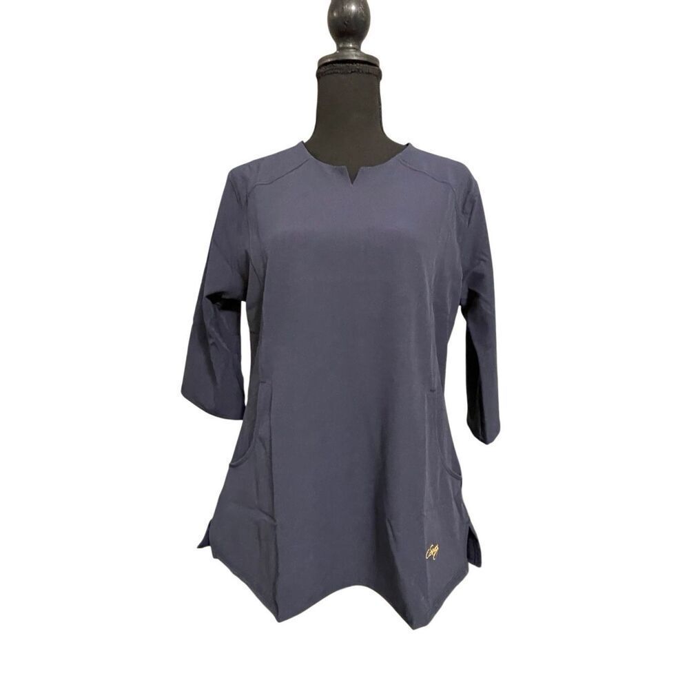 C. Saucy Original Line 3/4 Sleeve Scrub Top